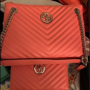 Guess purse and wallet